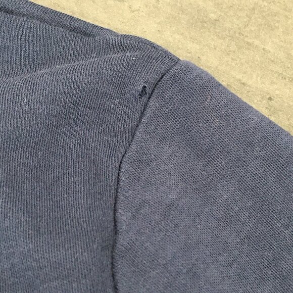 EILEEN FISHER 3/4 Sleeve Blue 100% Organic Cotton High Low Hem Shirt - Picture 10 of 10